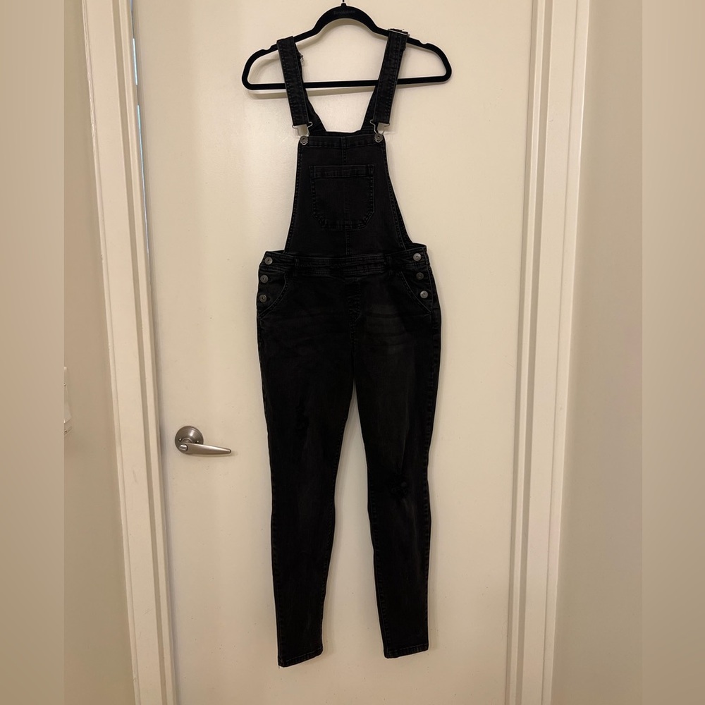 Vanilla Star Black Denim Overalls